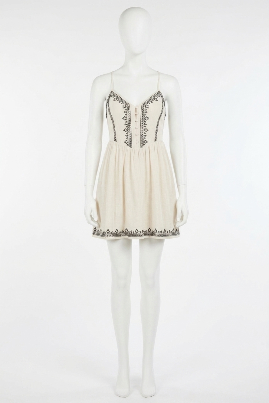NEW SALTWATER LUXE rayna mini dress in natural